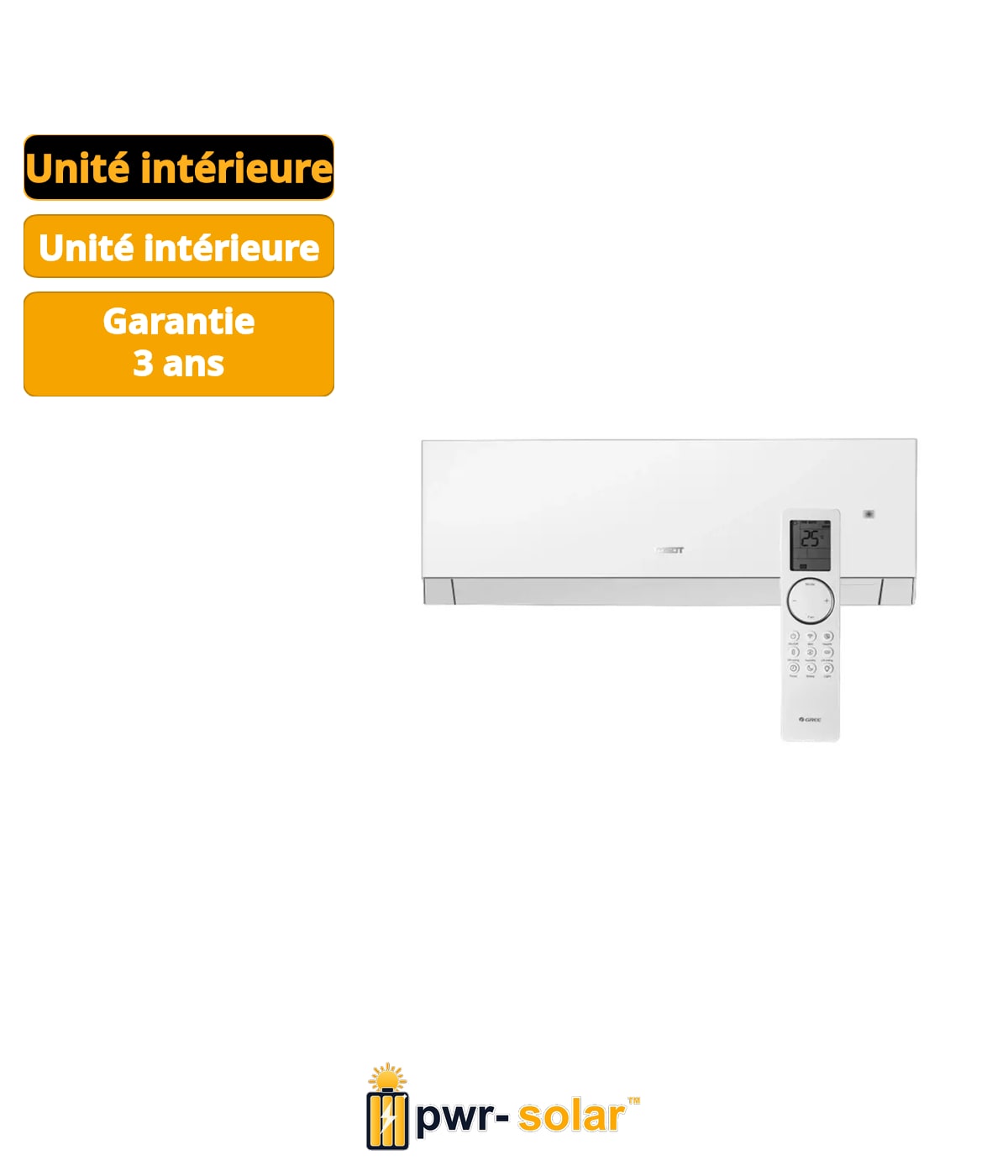 Tosot CLIVIA by GREE Blanc R32 3,5-3,8 kW - Unité intérieure