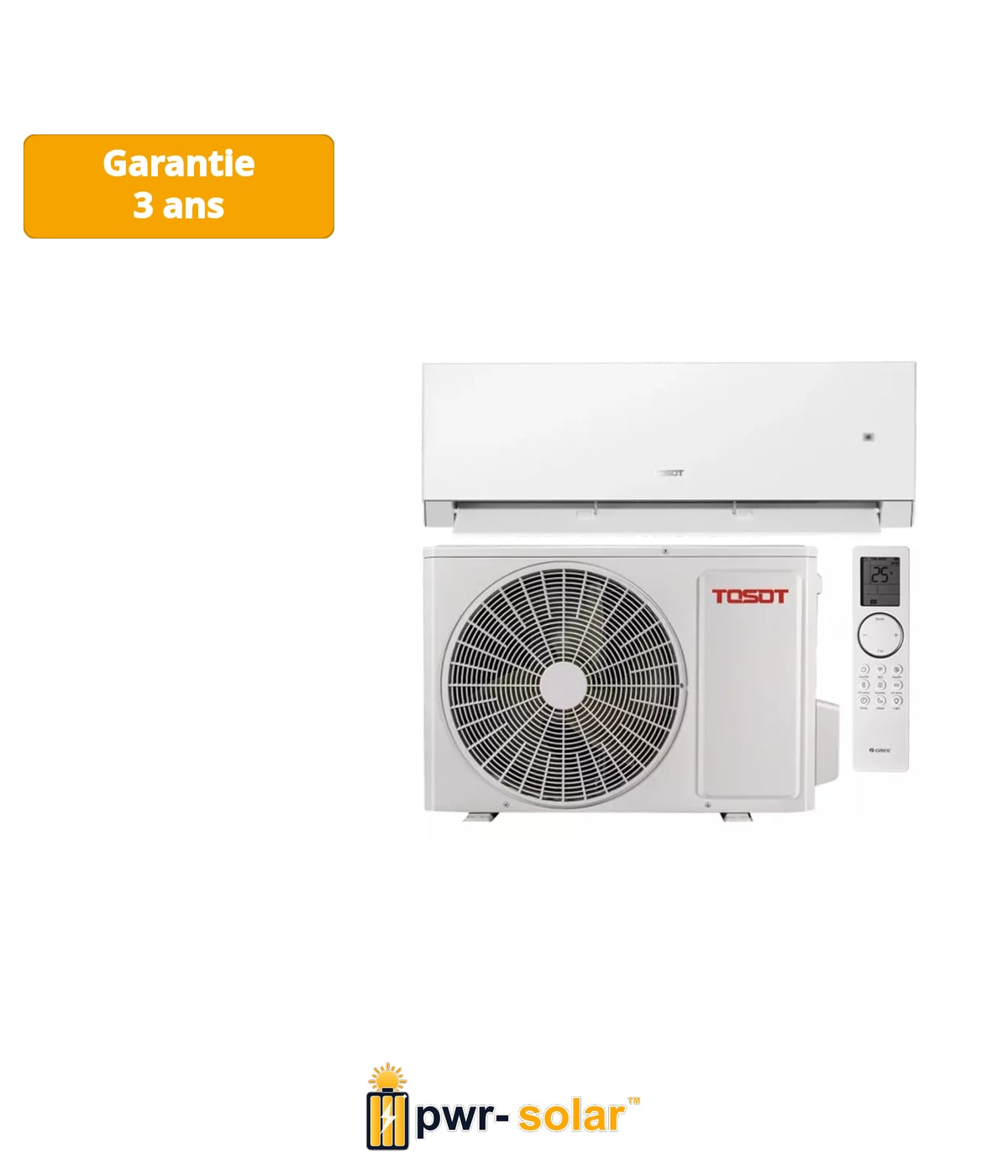 Tosot CLIVIA by GREE Climatiseur Inverter Blanc R32 7,7 kW - Kit
