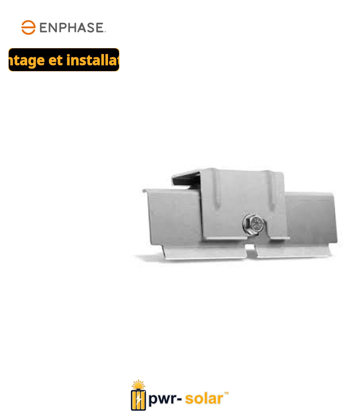 Enphase Version 40 mm du bâti Enphase (Compatible avec IQ Series)