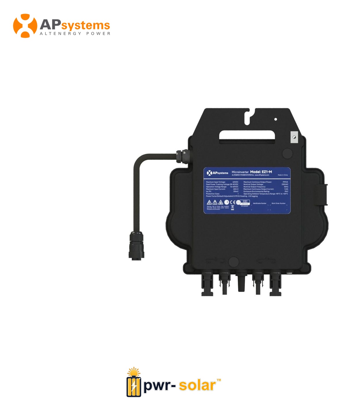 APSystems EZ1-M-EU (800W) + Power Cord (5m)