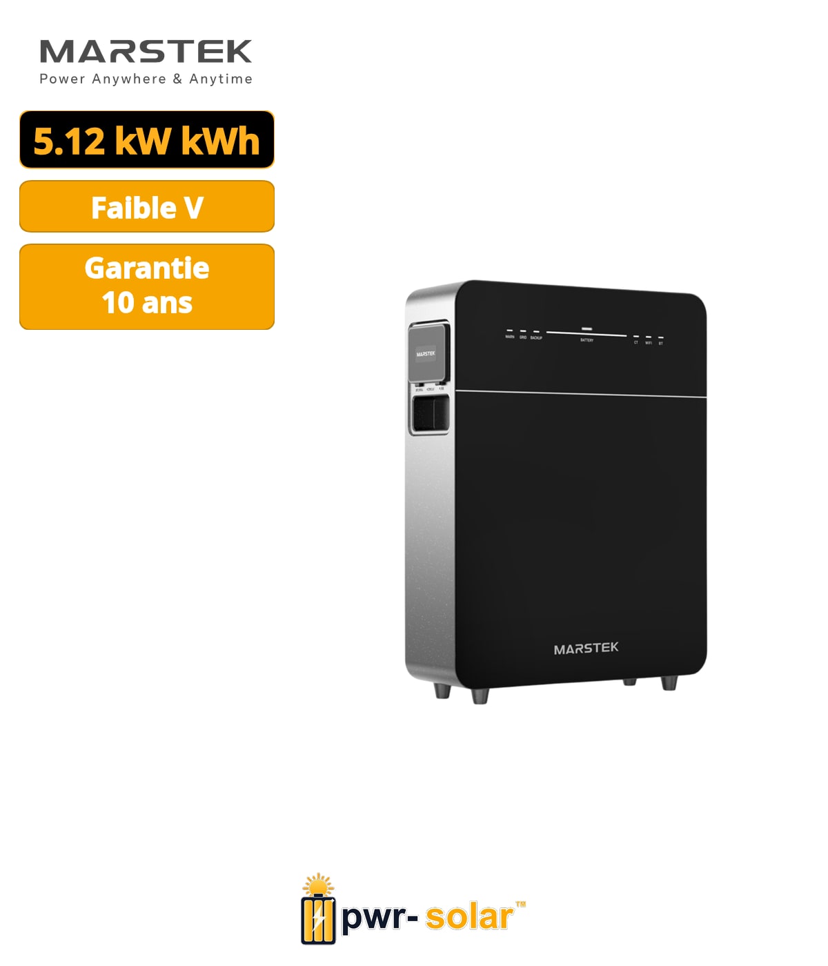Système de Stockage Marstek Venus-E 3.0 - 5.12kWh LFP