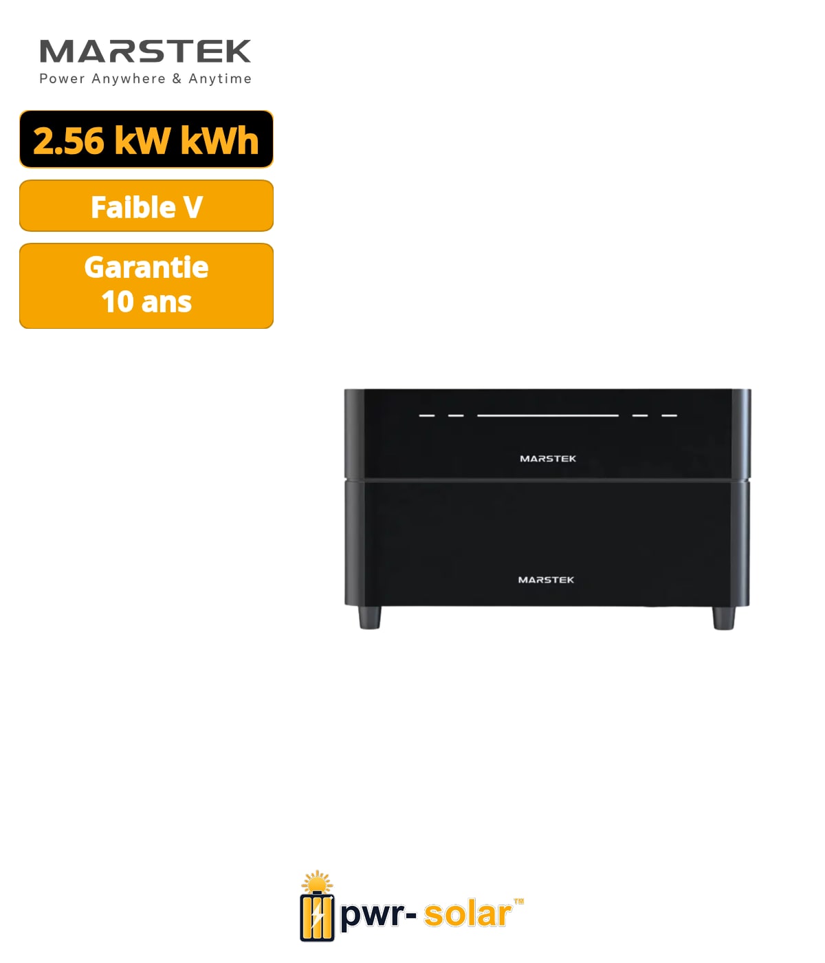 Pack Batterie de Balcon Marstek Venus D 2.2kW - 2.56kWh LFP