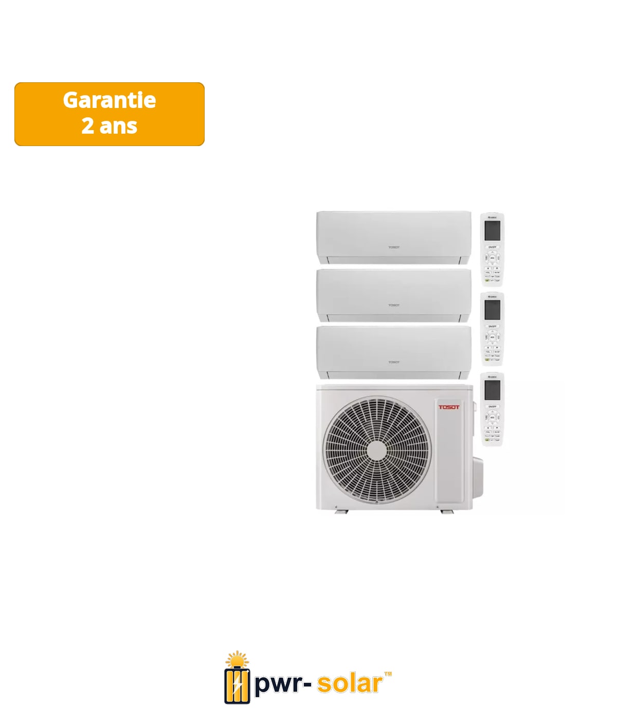 Tosot PULAR by GREE Climatiseur Triple-split Inverter 091212P R32 8,0 kW - Kit