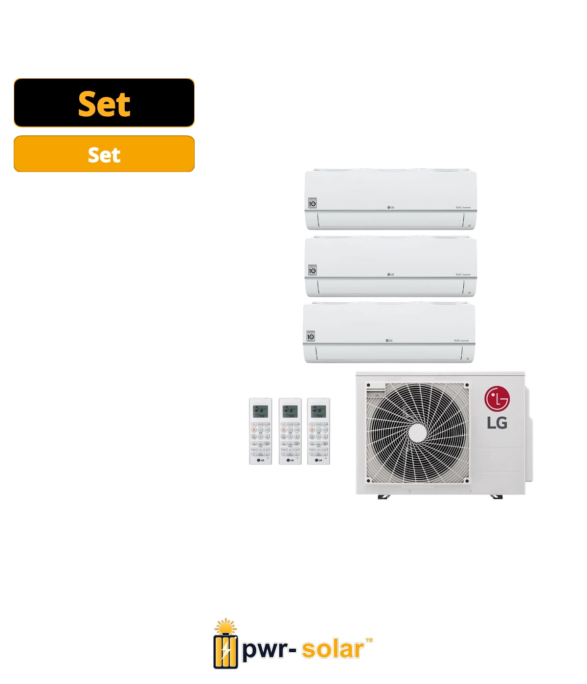 LG MU3R19-090909 Climatiseur Tri-split 5,3kW - Set