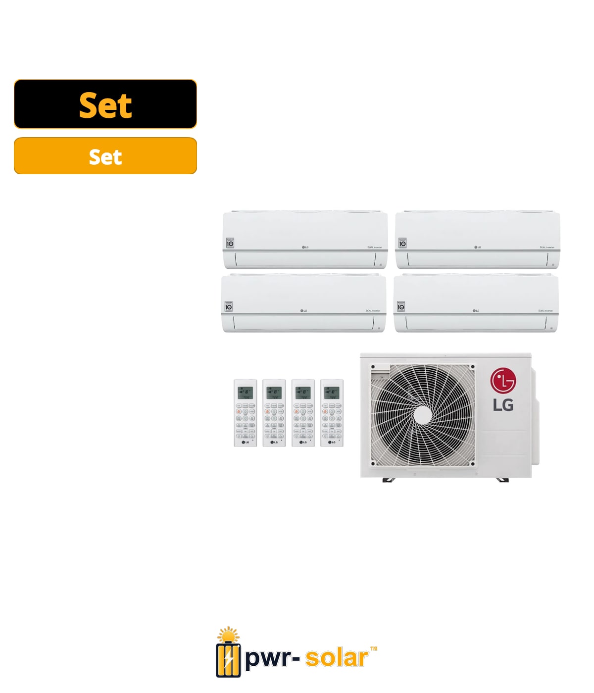 LG MU4R25-09090912 Climatiseur Multi-split 7,0kW - Set