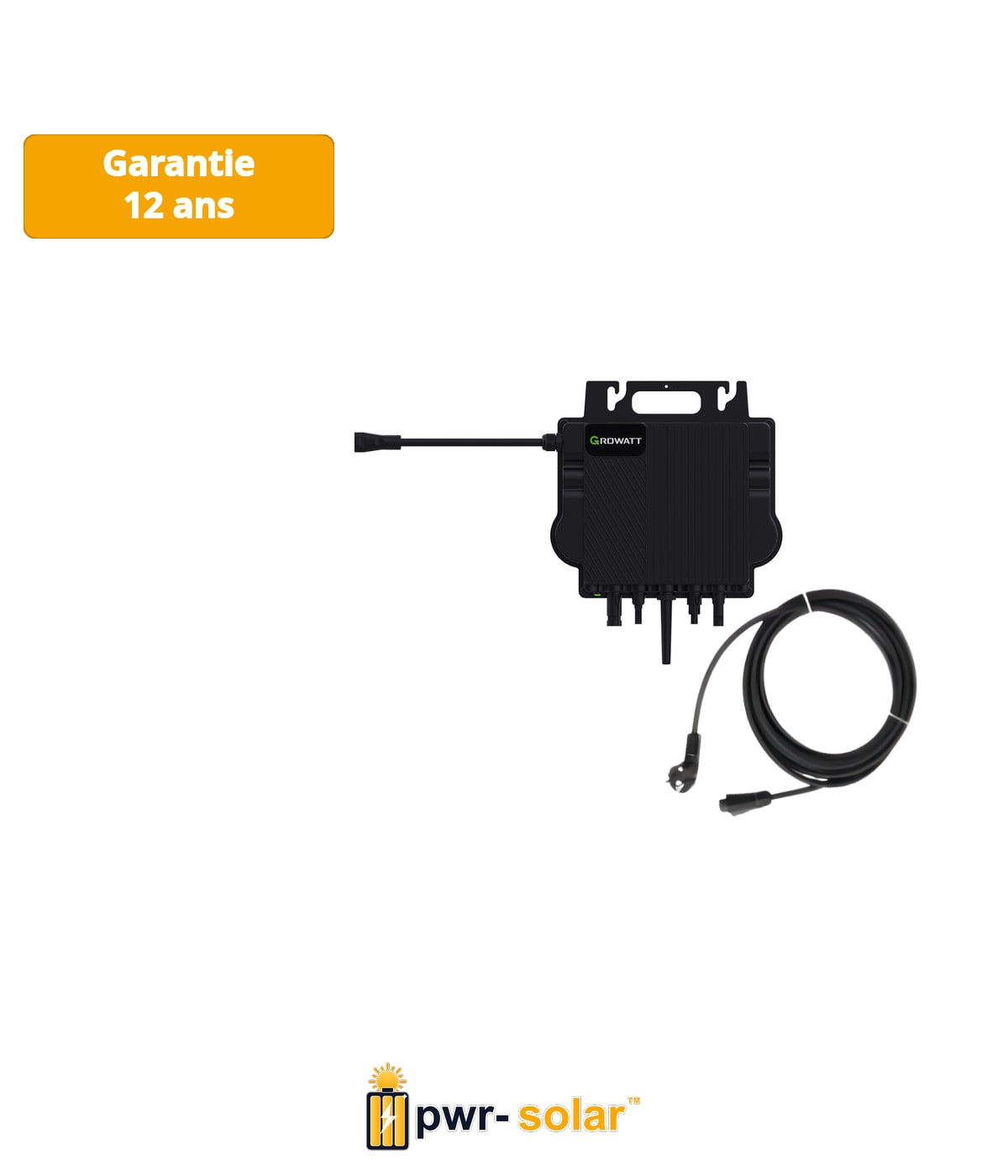 Growatt NEO 800M-X (WF) Micro-onduleur compris Cordon d’alimentation AC Growatt NEO (5 m, 1.5 mm²)