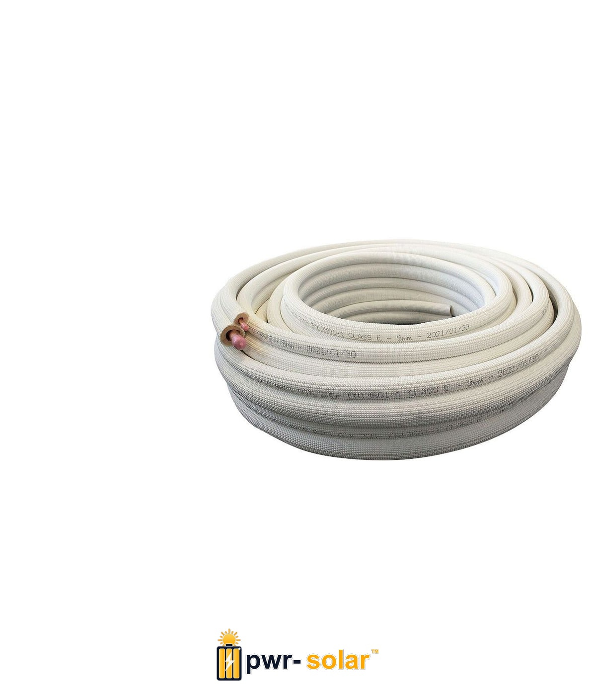 Duo Tuyau frigorifique isolé 1/4-1/2" rouleau 20 mètres