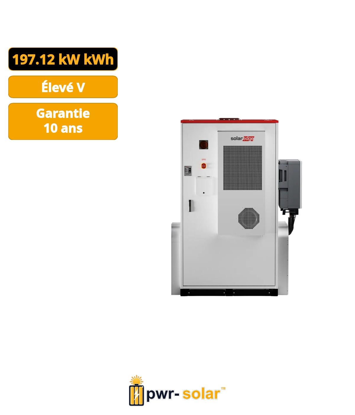 SolarEdge CSS-OD 197kWh/50kW Système de Stockage Commercial