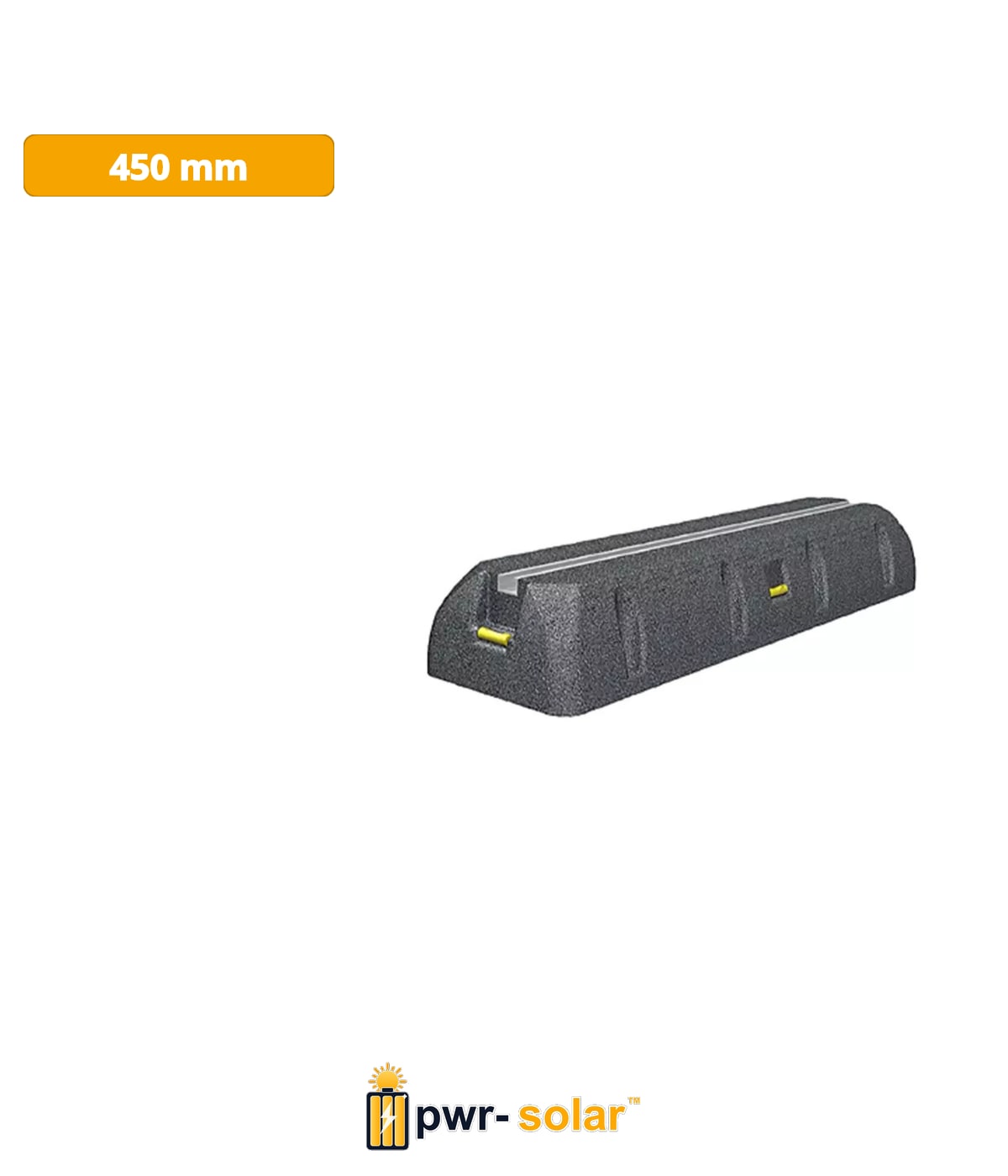 SUMO-450 Rail de montage pour unité extérieure en caoutchouc anti-vibrations 450 mm set