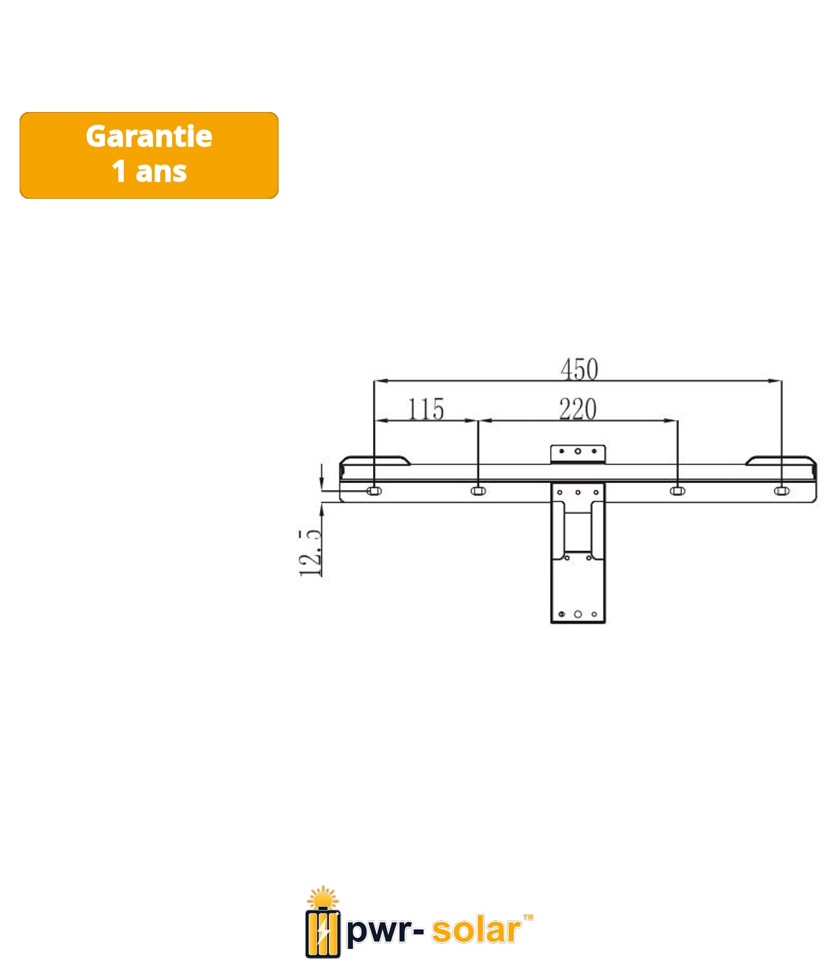 Support mural de batterie Growatt ARK