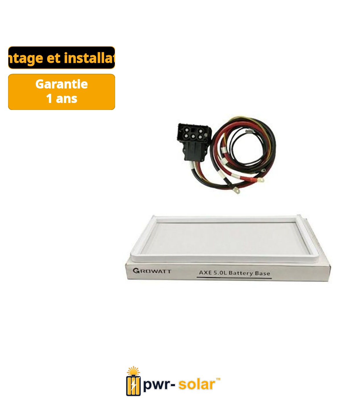 Ensemble d'accessoires Growatt AXE 5.0L (base et câble)