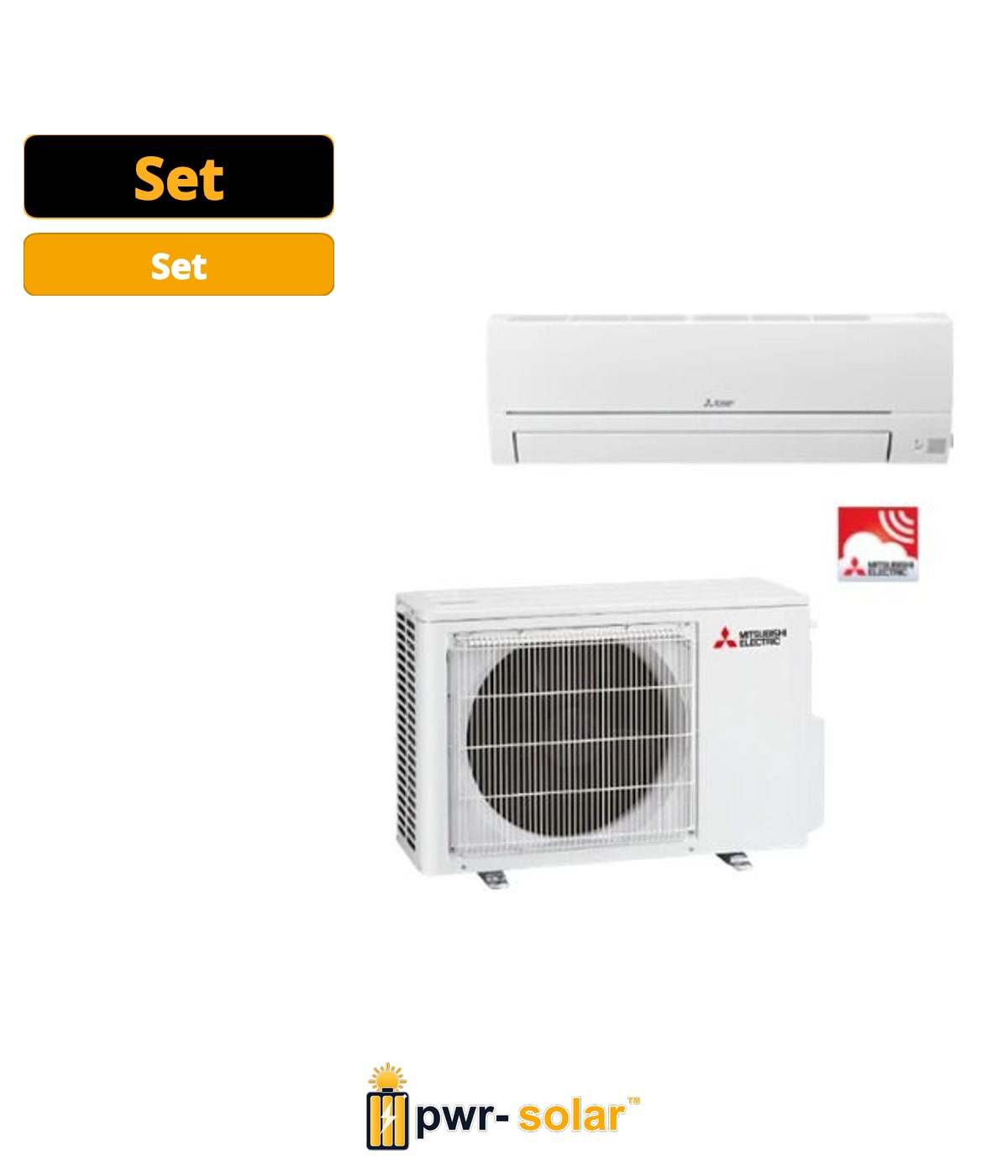 Mitsubishi Electric WSH-HR50 VFK – Set de climatisation murale – 5,0 kW