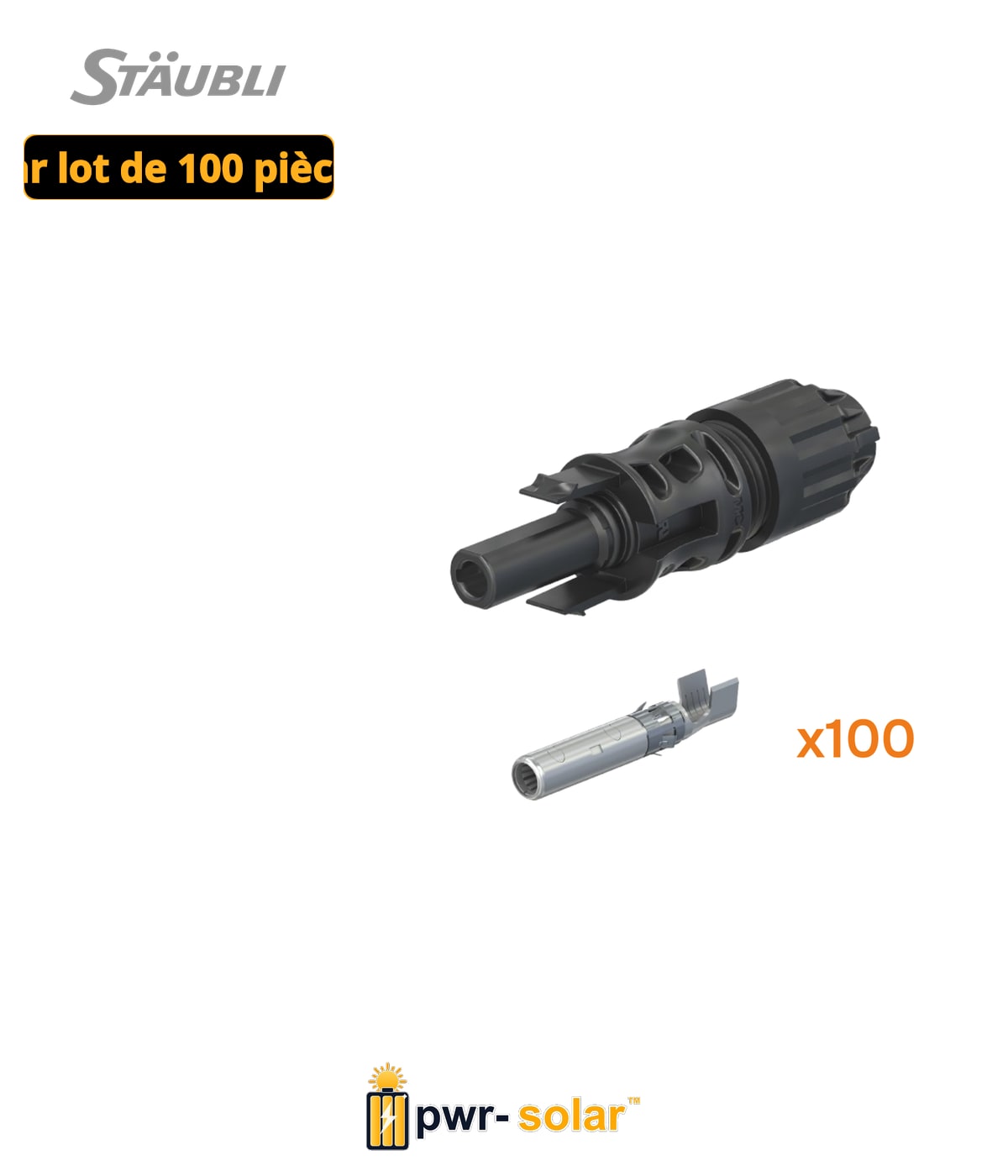Stäubli Coupleur de câble femelle MC4-EVO2 PV-KBT4-EVO2 2/6I-UR