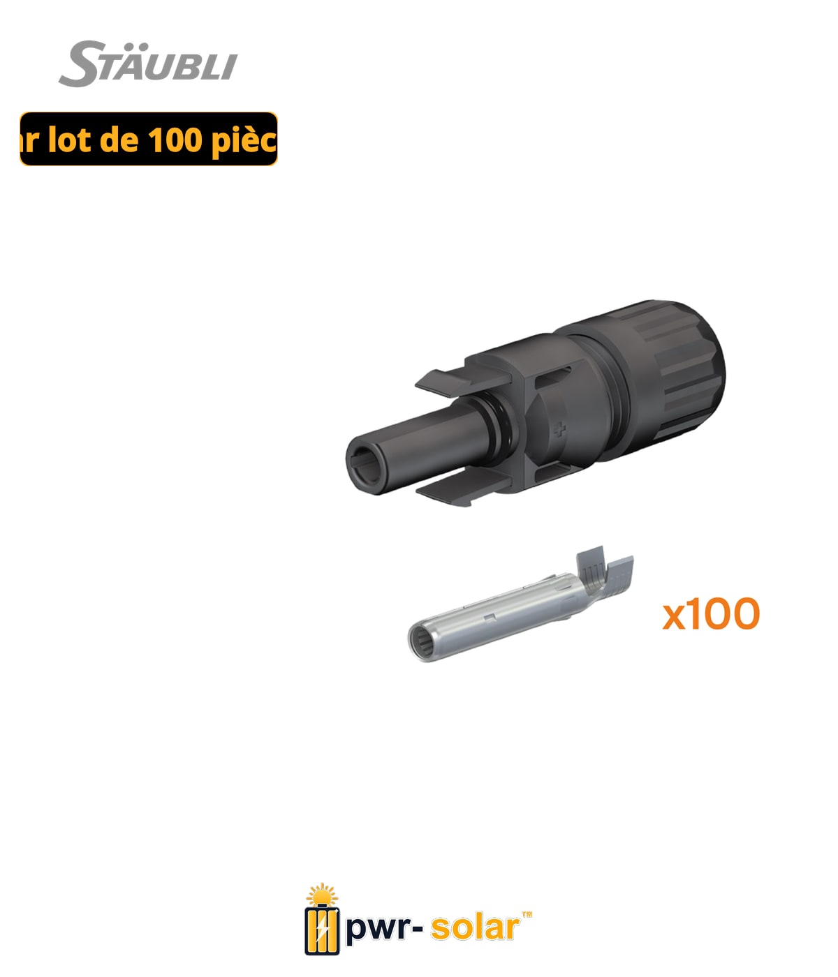 Stäubli Coupleur de câble femelle MC4 PV-KBT4/6X-UR