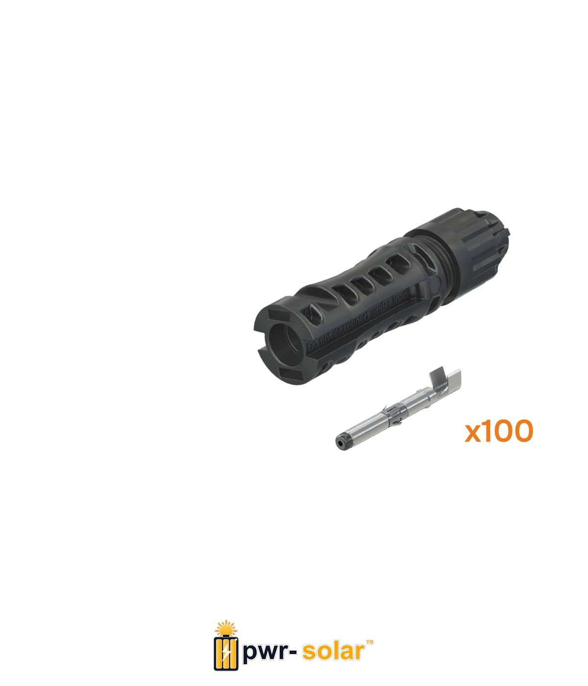 STÄUBLI - Connecteurs mâle MC4 EVO2 Sachet de 100 - PV-KST4-EVO 2A/6I-UR - section de câble 4-6 mm² - Diam extérieur câble 4,7 à 6,4mm.