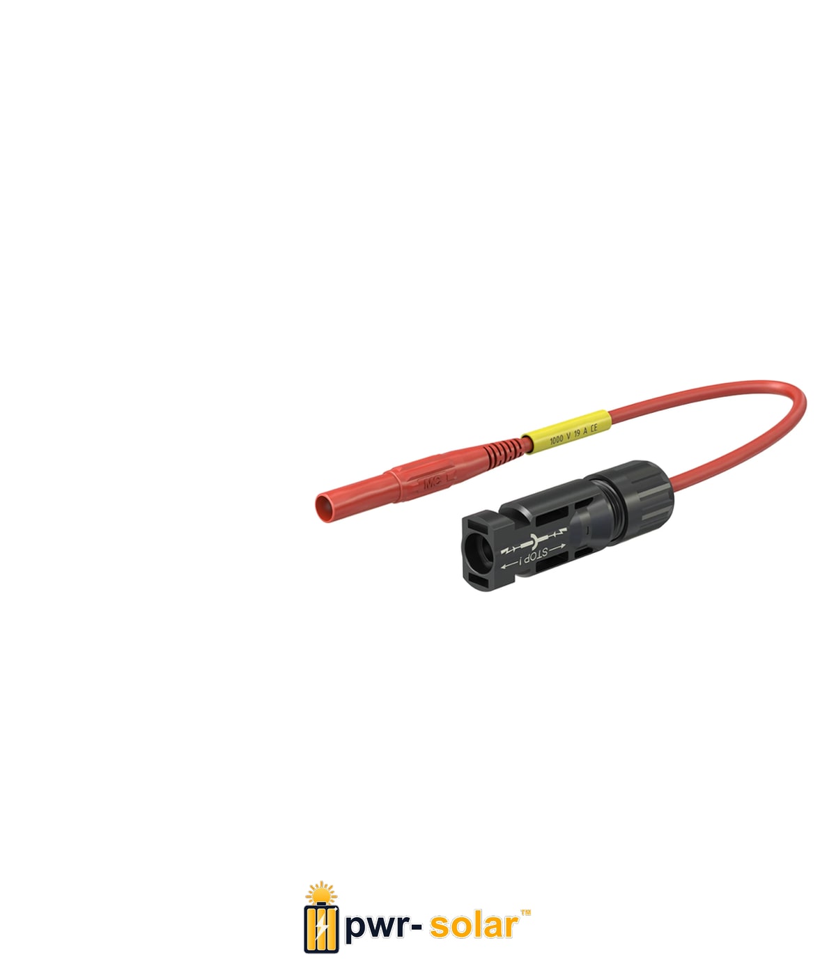 STÄUBLI - Cordon de Mesure Pôle '+' MC4 mâle - Rouge - PV-AMLS4/150