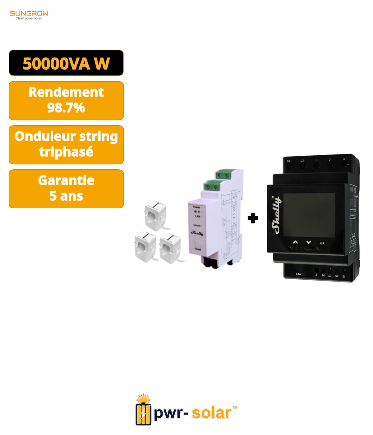 SUNGROW Onduleur triphasé SG50CX-P2