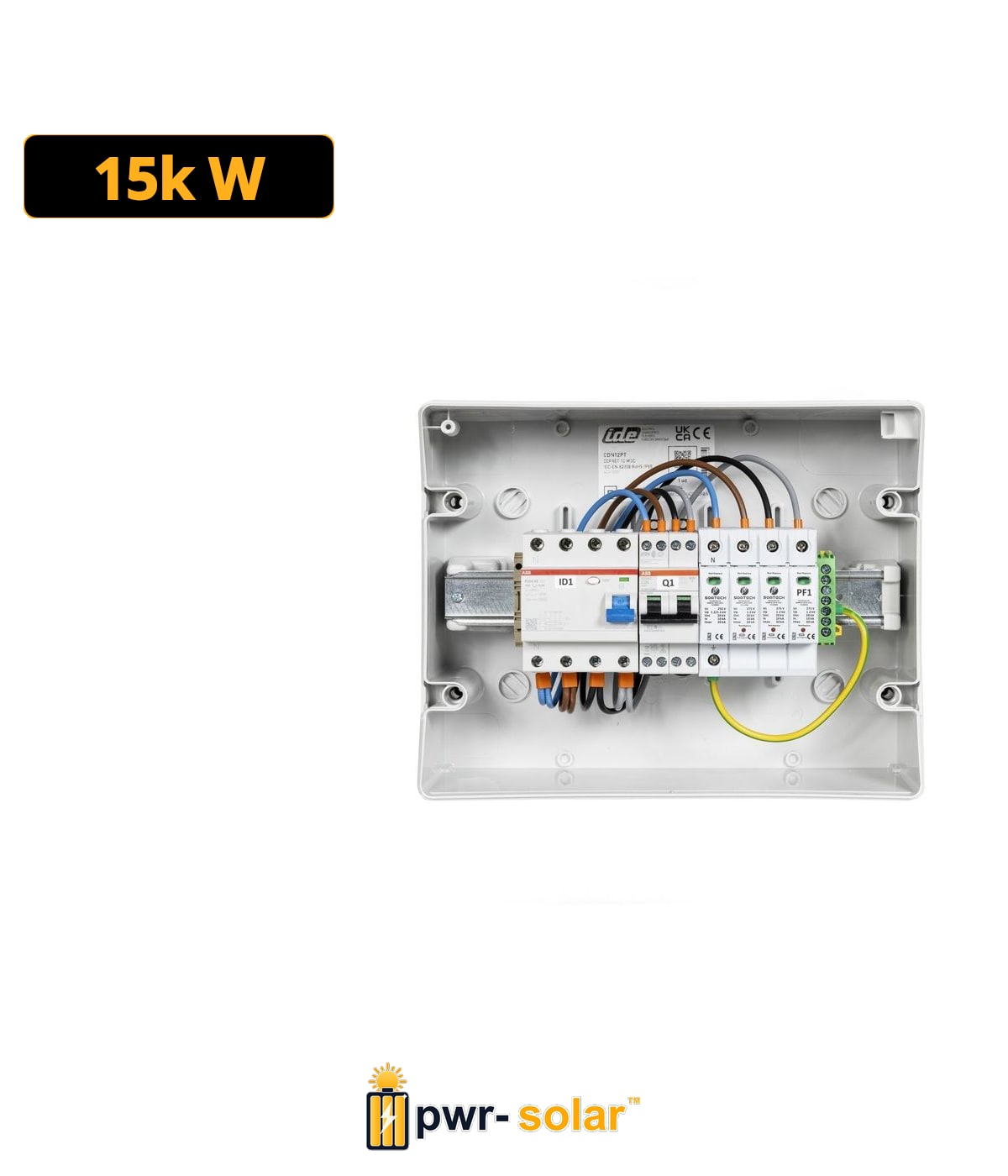 TECHNIDEAL - Coffret de protection AC pour un onduleur de 15-17kW triphasé