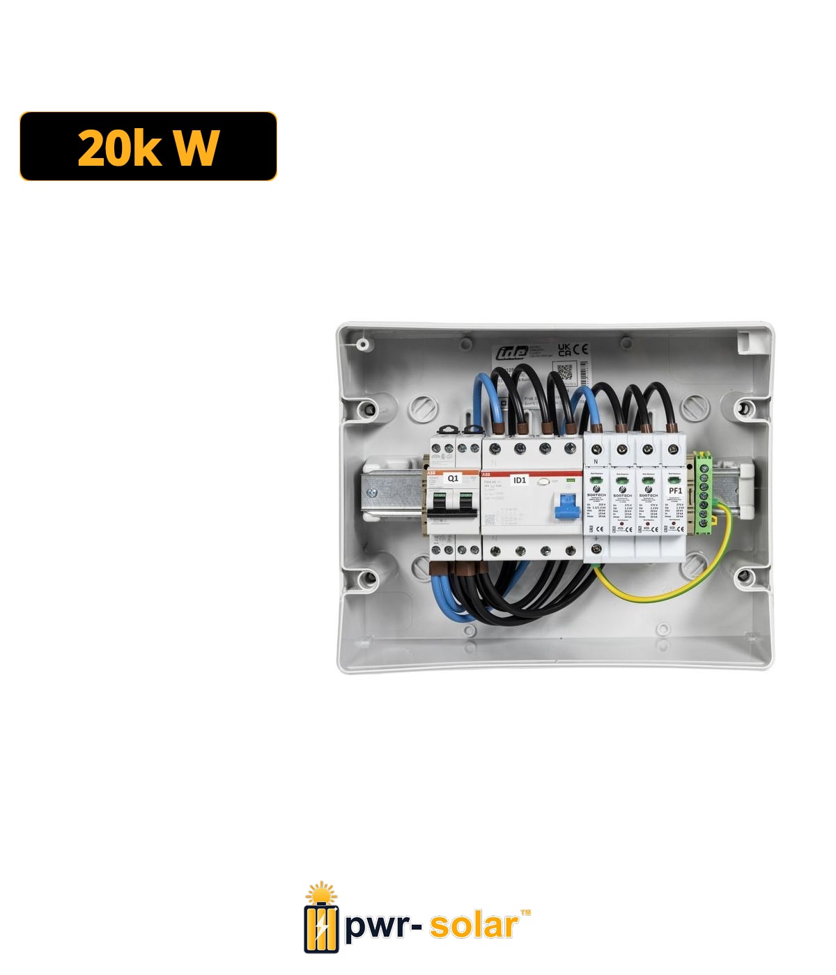 TECHNIDEAL - Coffret de protection AC pour un onduleur de 20-25kW triphasé