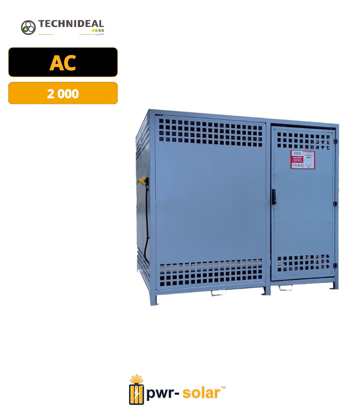 TECHNIDEAL - SHELTER - C12 - 2.1x2M - MONTÉ/CÂBLÉ