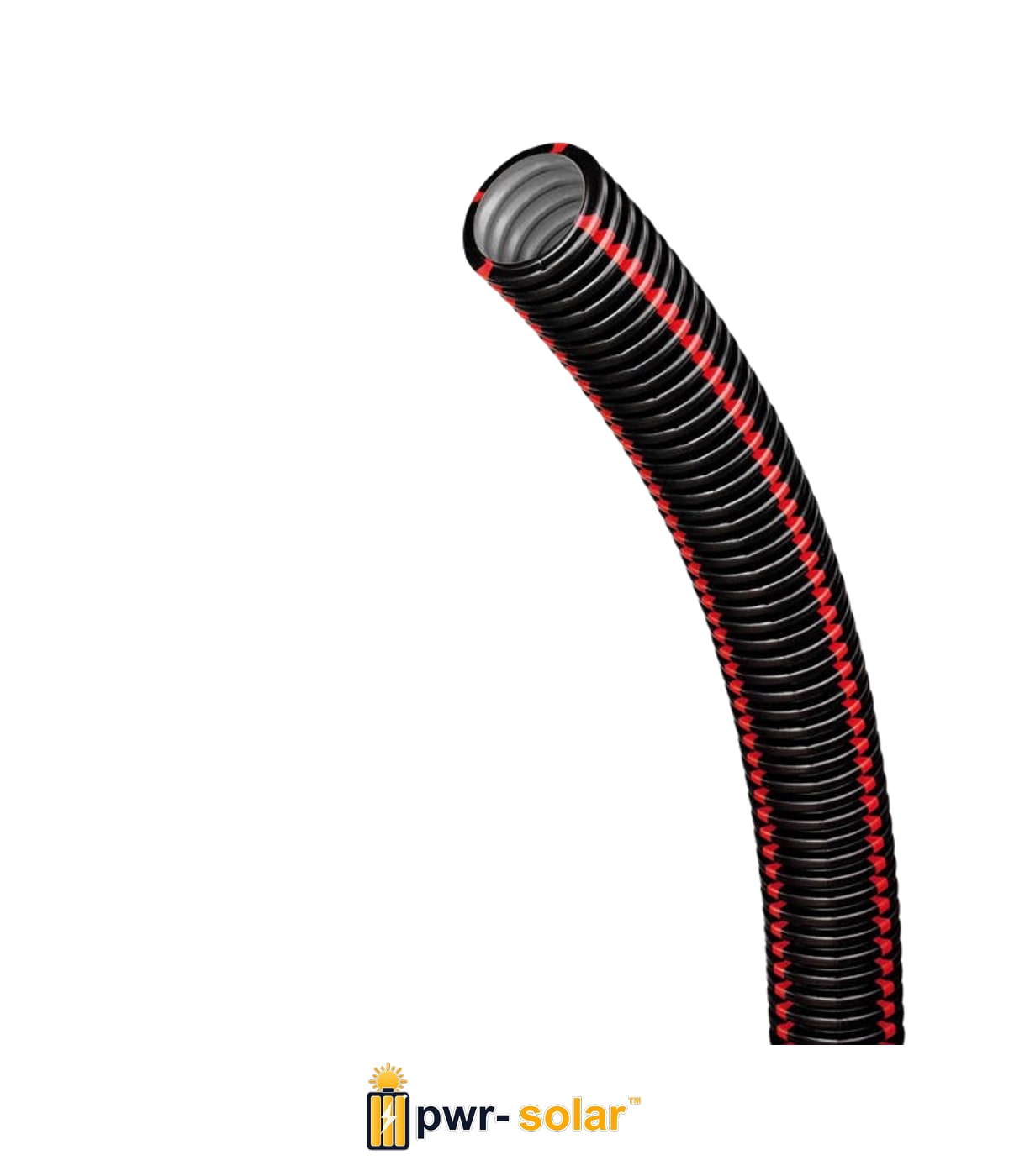TPC 40 QUATTROFLEX C50 - Gaine noire bandes rouge - Longueur 50m