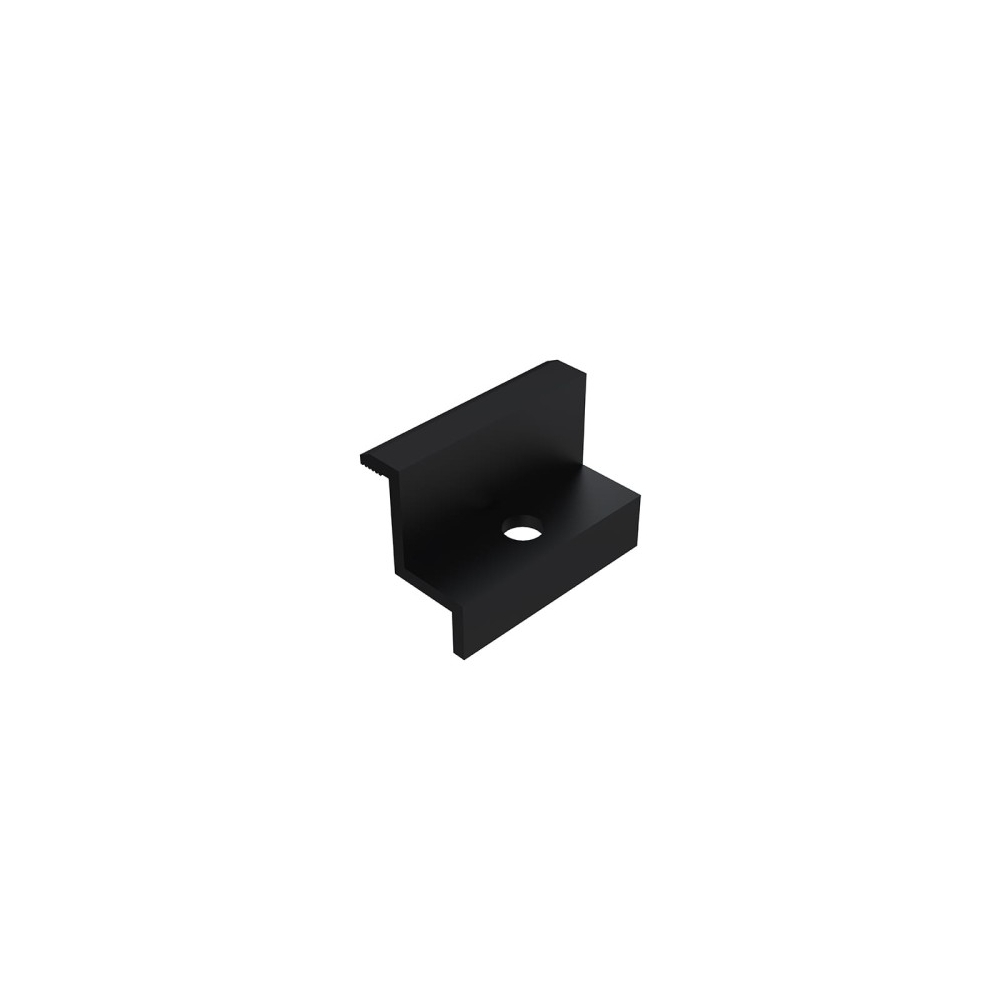 Black anodized 30mm end clamp