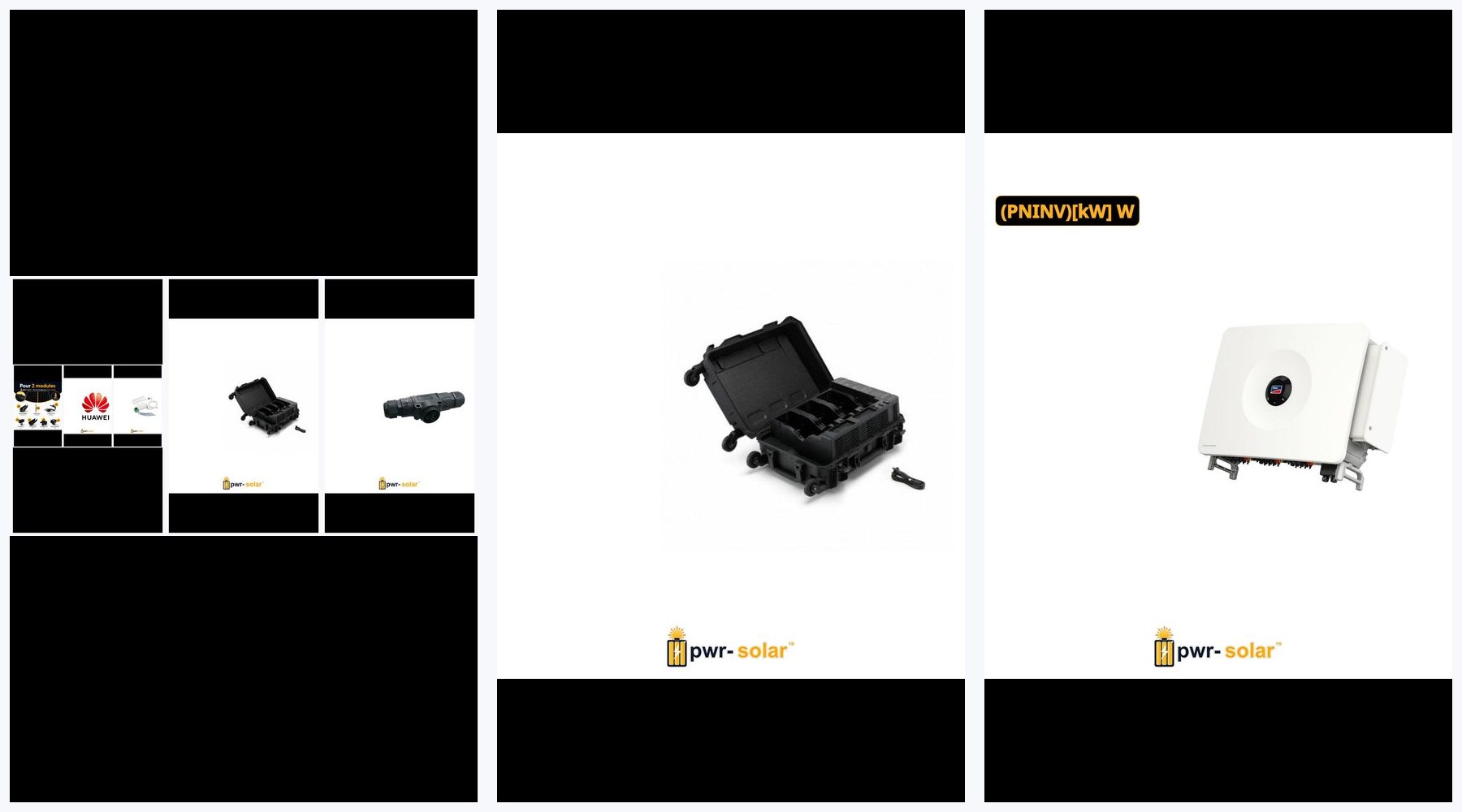 Kit de montage pour 2 panneaux solaires – Toiture inclinée | pwr-solar™