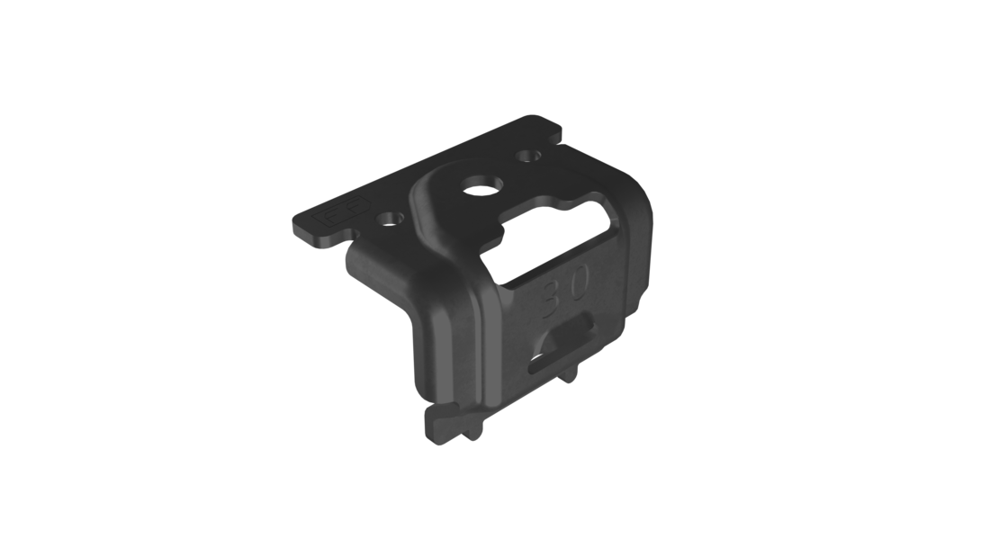 Enstall Pince à embout plat Noir 32 mm