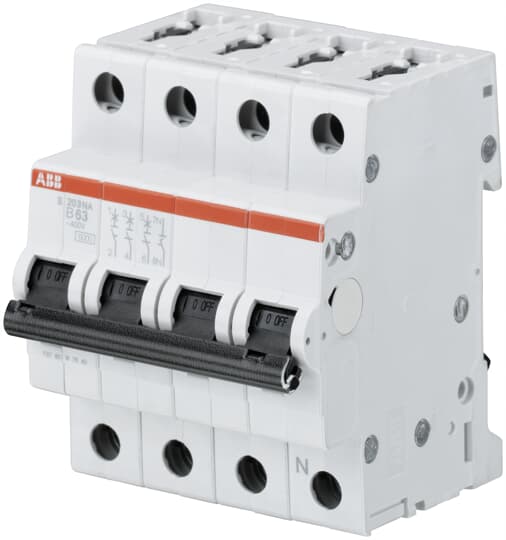 ABB S203-B50NA Disjoncteur miniature - 3+NP - B - 50 A