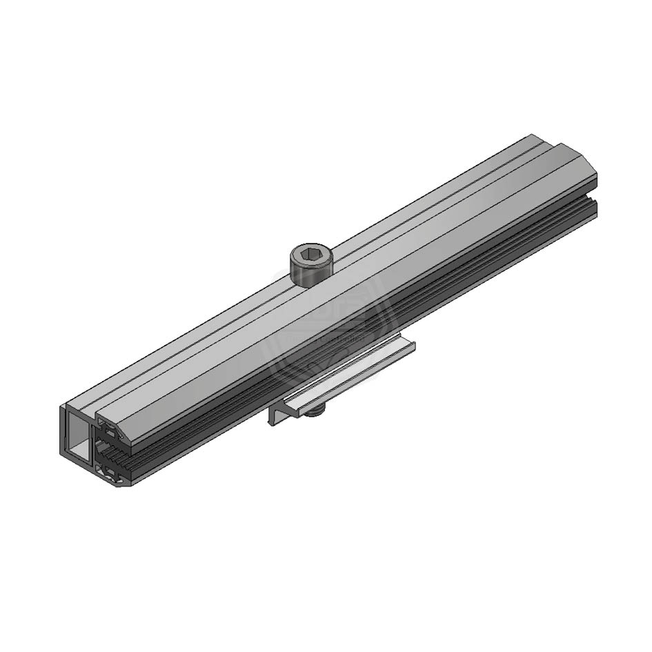 Van Valk Pince fin Alu. L200mm pour panneaux verre