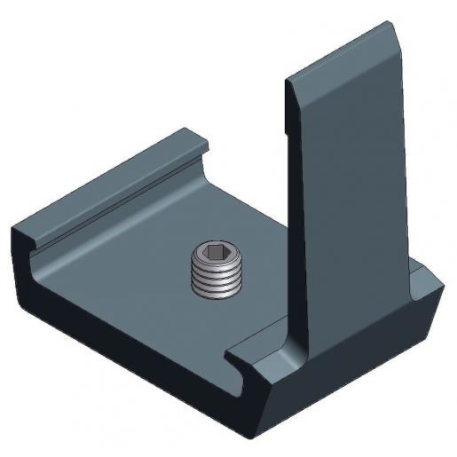 Van Valk Pièce extr. Alu. pour profil insert-Noir