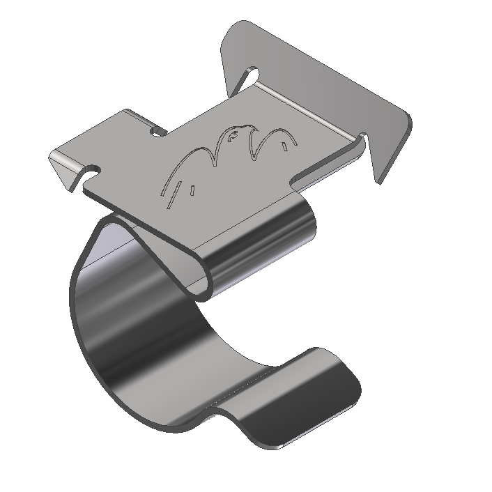 Valk SS connector clamp for mounting to panel frame