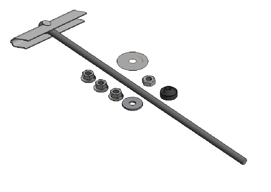 ValkSolarFix - Ancrage à bascule M10 L=400mm - Inox