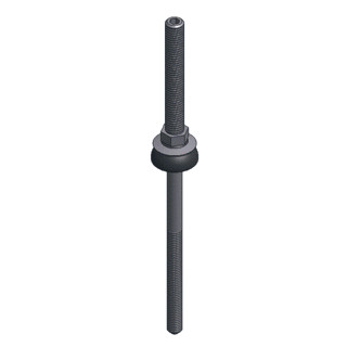 Van Valk Vis double fil inox M10x201 panne acier