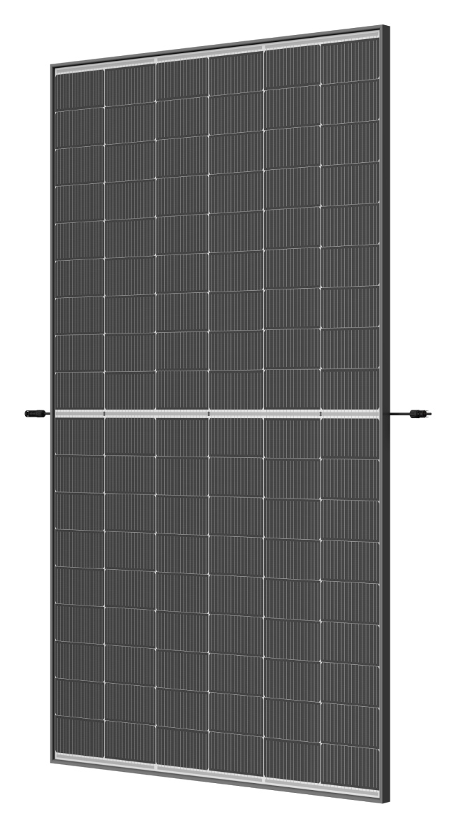 Trina Vertex S+ N-Type Dual Glass 500W - Triple-Cut 1500V Cadre Noir Panneau Solaire
