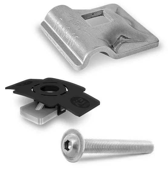 K2 - Pince parafoudre pour fixer des câbles parafoudre d'un diamètre de 8 mm.